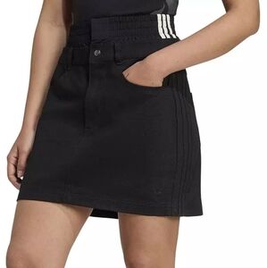 Adidas Firebird Utility Mini Skirt  Double Waist Streetstyle Black Bnwt